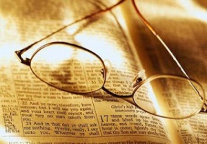 Glasses on Open Bible ca. 2001
